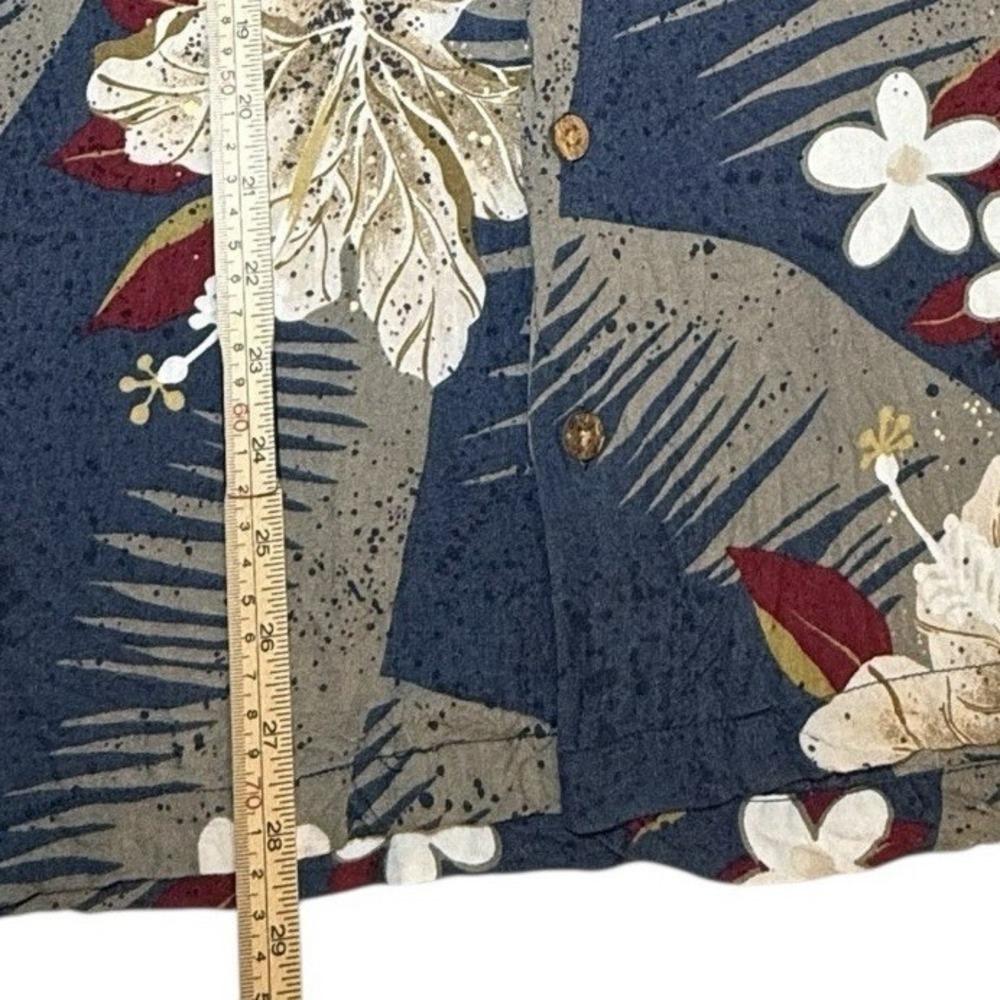 Tommy Bahama Floral Shirt Men's M Rayon Hibiscus Hawaiian Button Up Short Sleeve - Picture 8 of 8